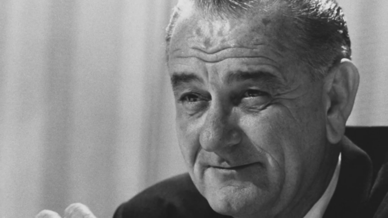 Lyndon B. Johnson, the 36th President of The United States, Smiling During a Press Conference