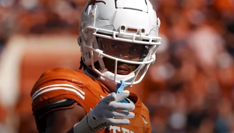 Texas Longhorns american football player, close up view